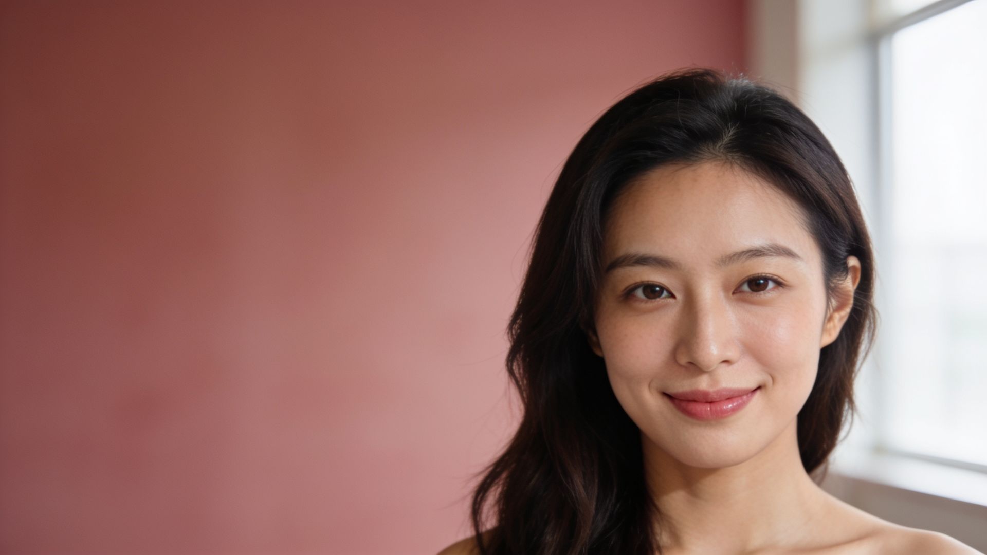 Woman with naturally even-toned lips illustrating lip pigmentation treatment