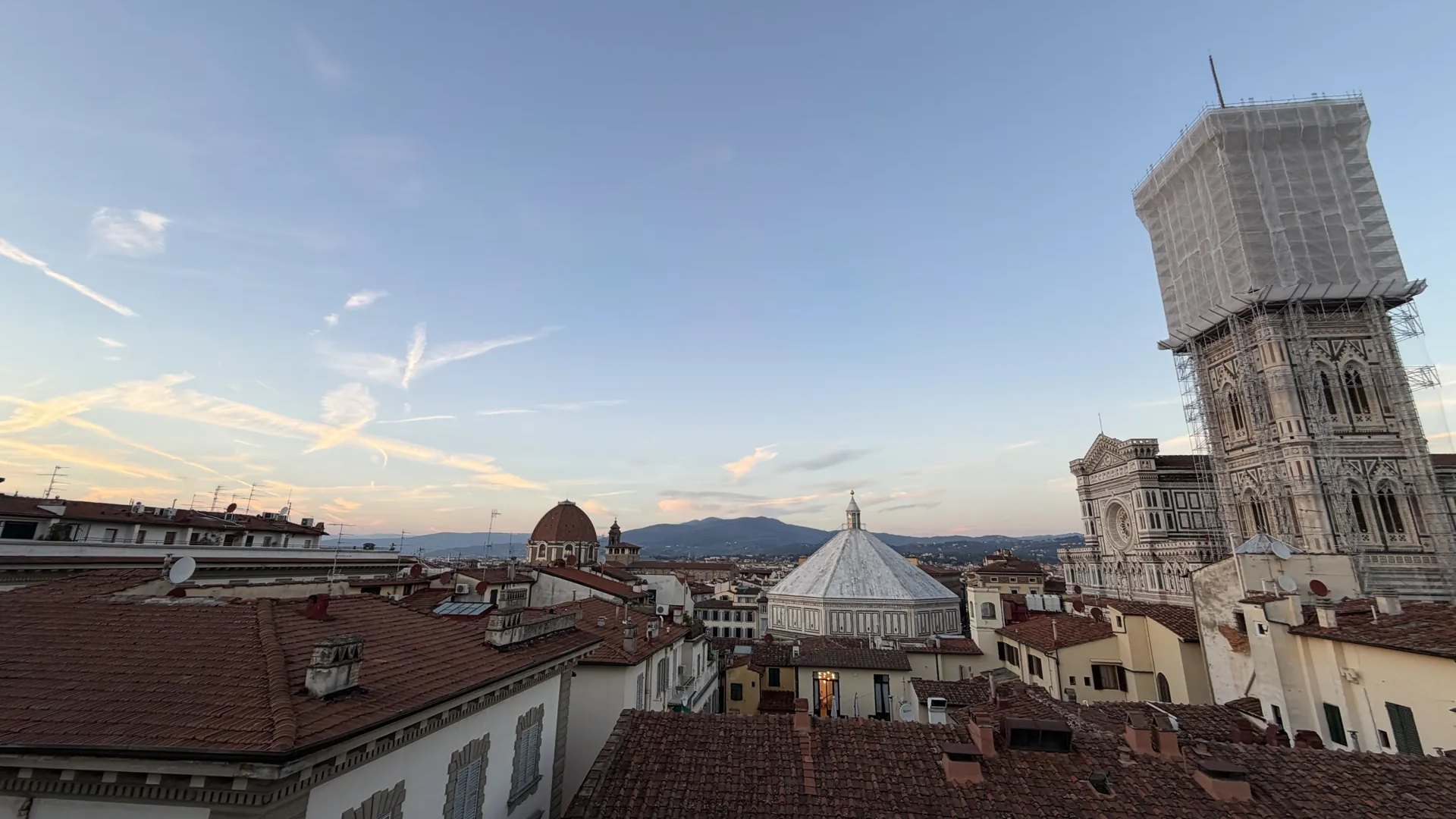 The Florence rooftops with the Duomo, the Baptistery and Giotto's bell tower, October 2026